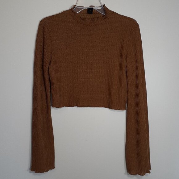 SHEIN crop top brown large - Picture 1 of 5